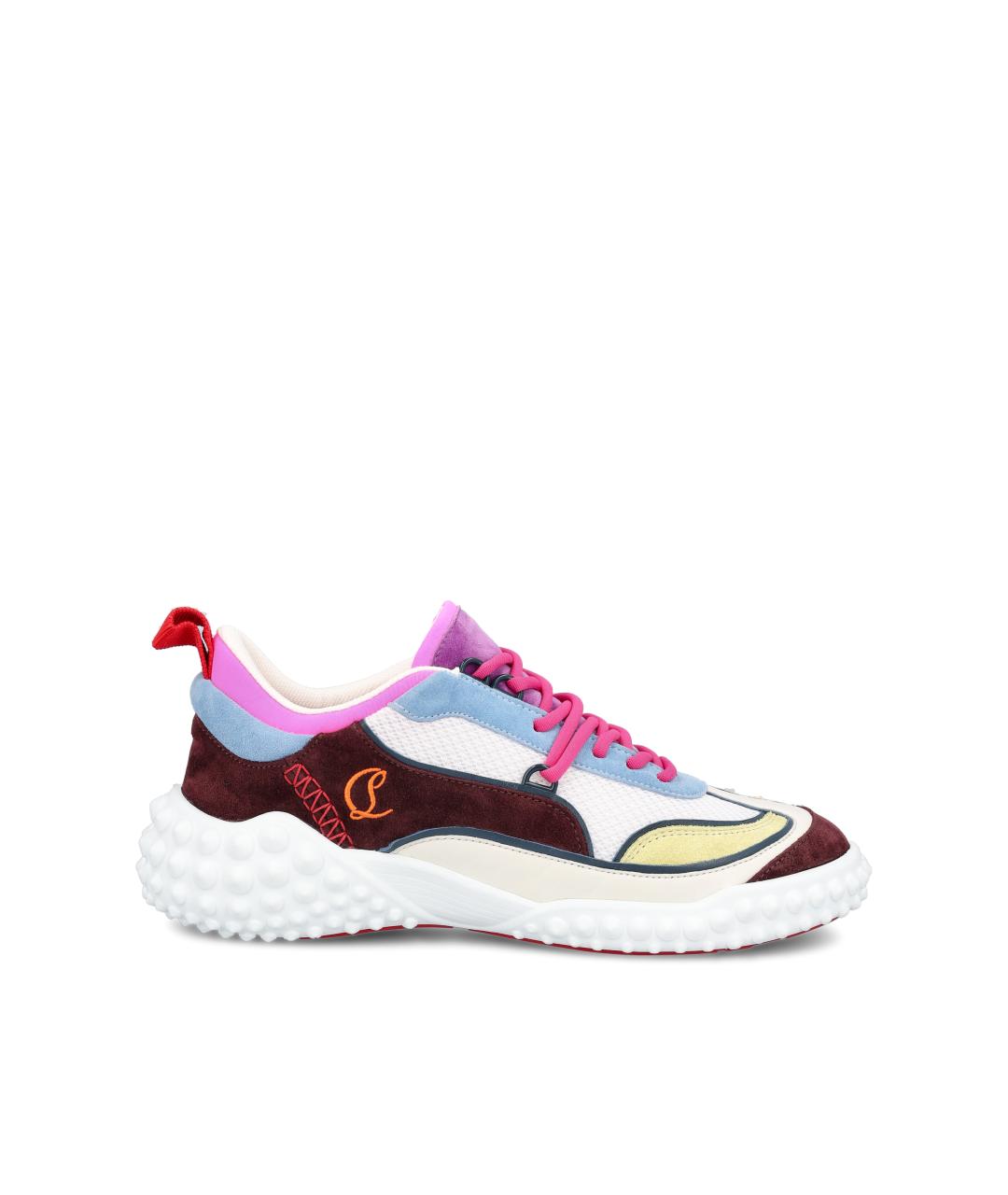 CHRISTIAN LOUBOUTIN Мульти текстильные кроссовки, фото 1