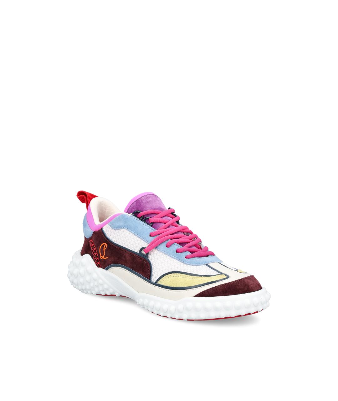 CHRISTIAN LOUBOUTIN Мульти текстильные кроссовки, фото 2