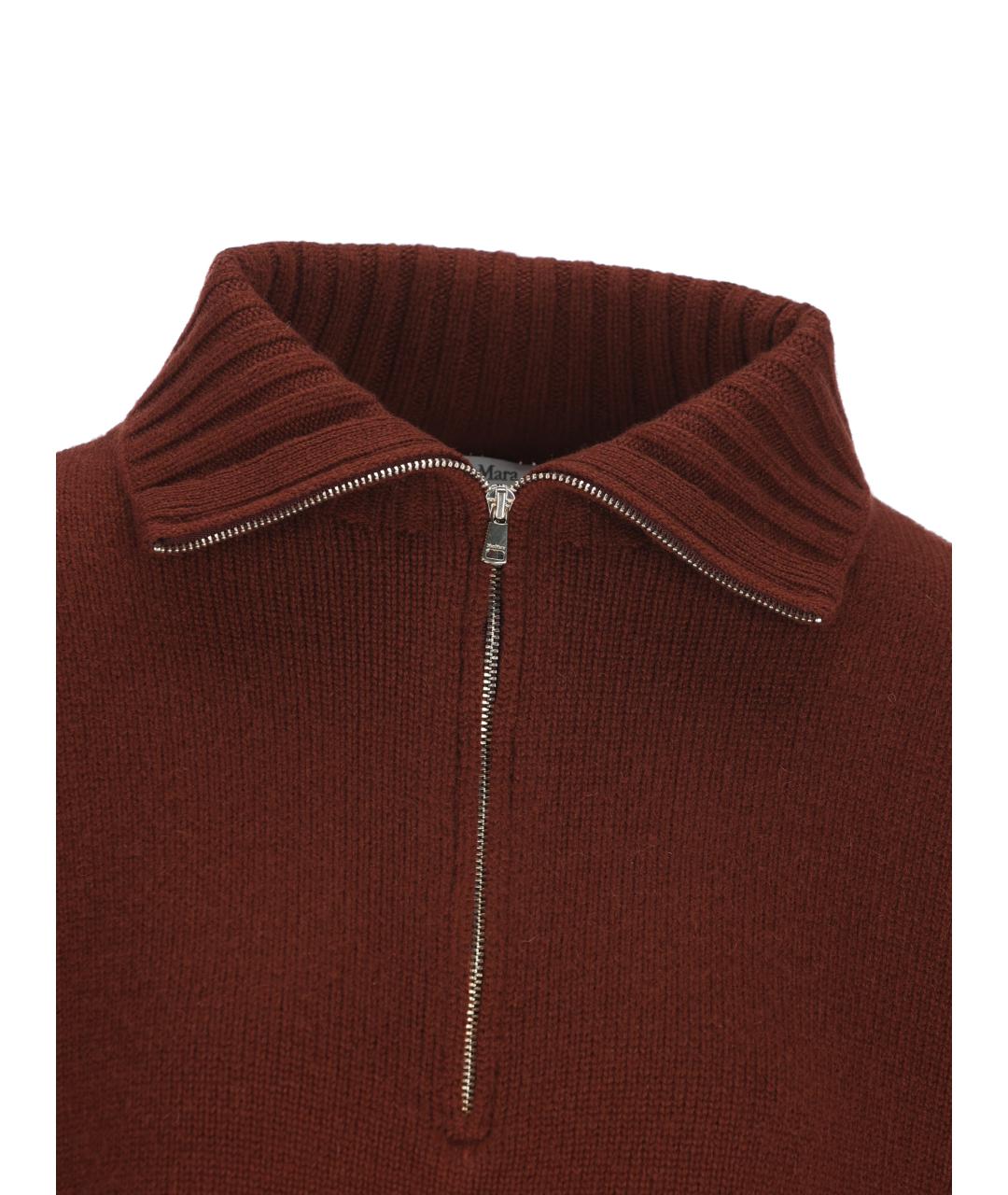 MAX MARA Красный кашемировый джемпер / свитер, фото 3
