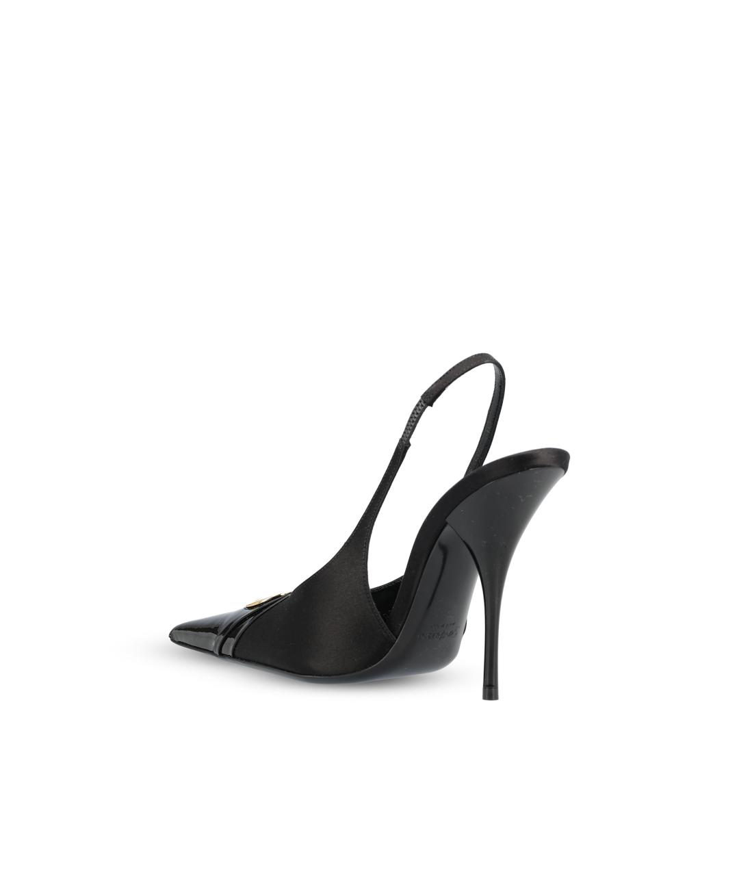 SAINT LAURENT Черные текстильные туфли, фото 3