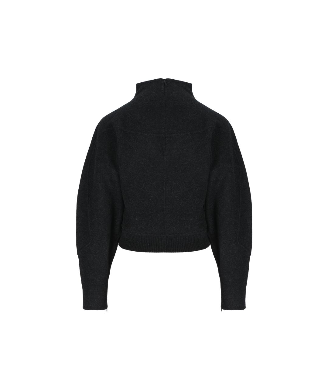 MAX MARA Серый шерстяной джемпер / свитер, фото 2