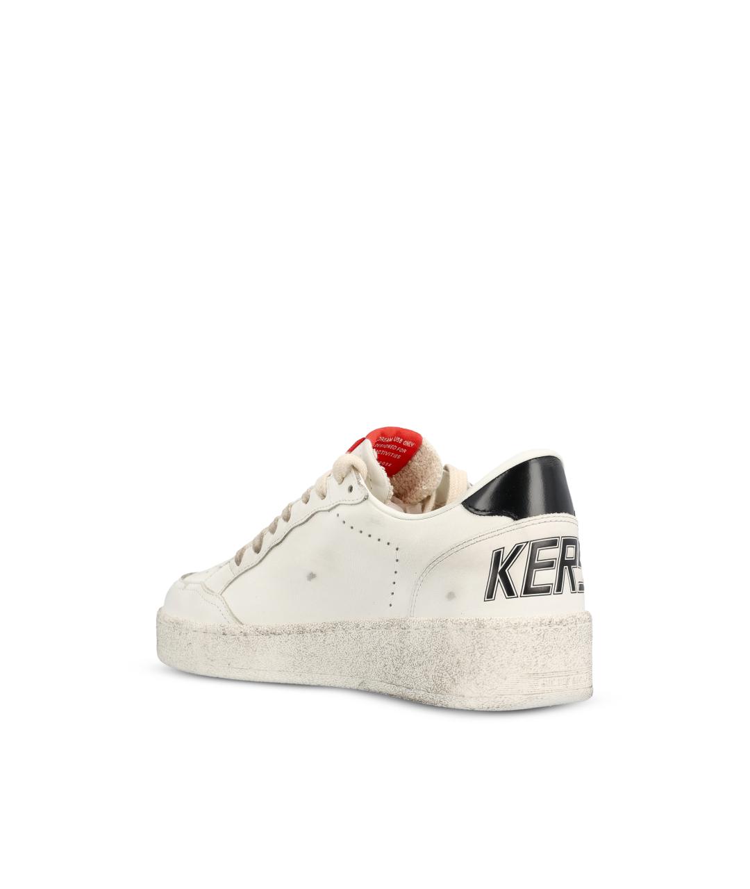 GOLDEN GOOSE Белые кожаные кеды, фото 3