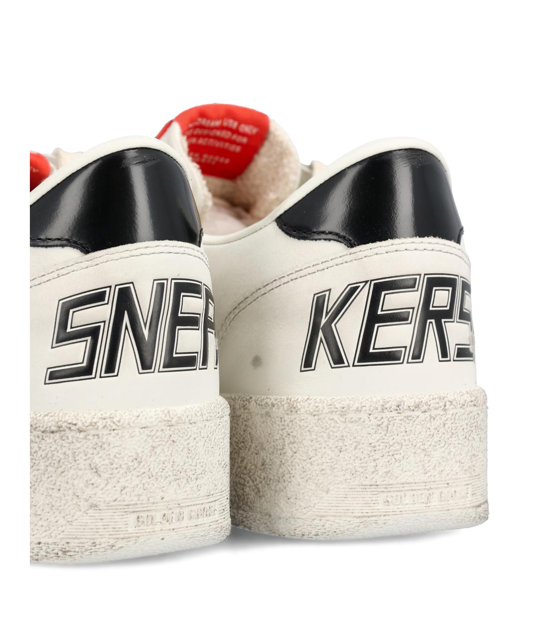 GOLDEN GOOSE Белые кожаные кеды, фото 4