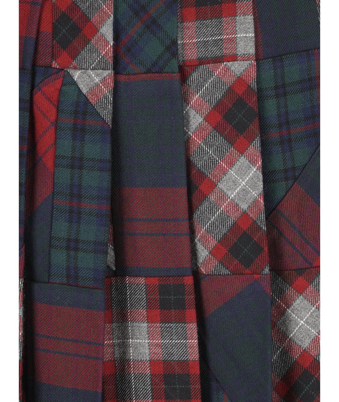 MIU MIU Мульти шерстяная юбка мини, фото 3
