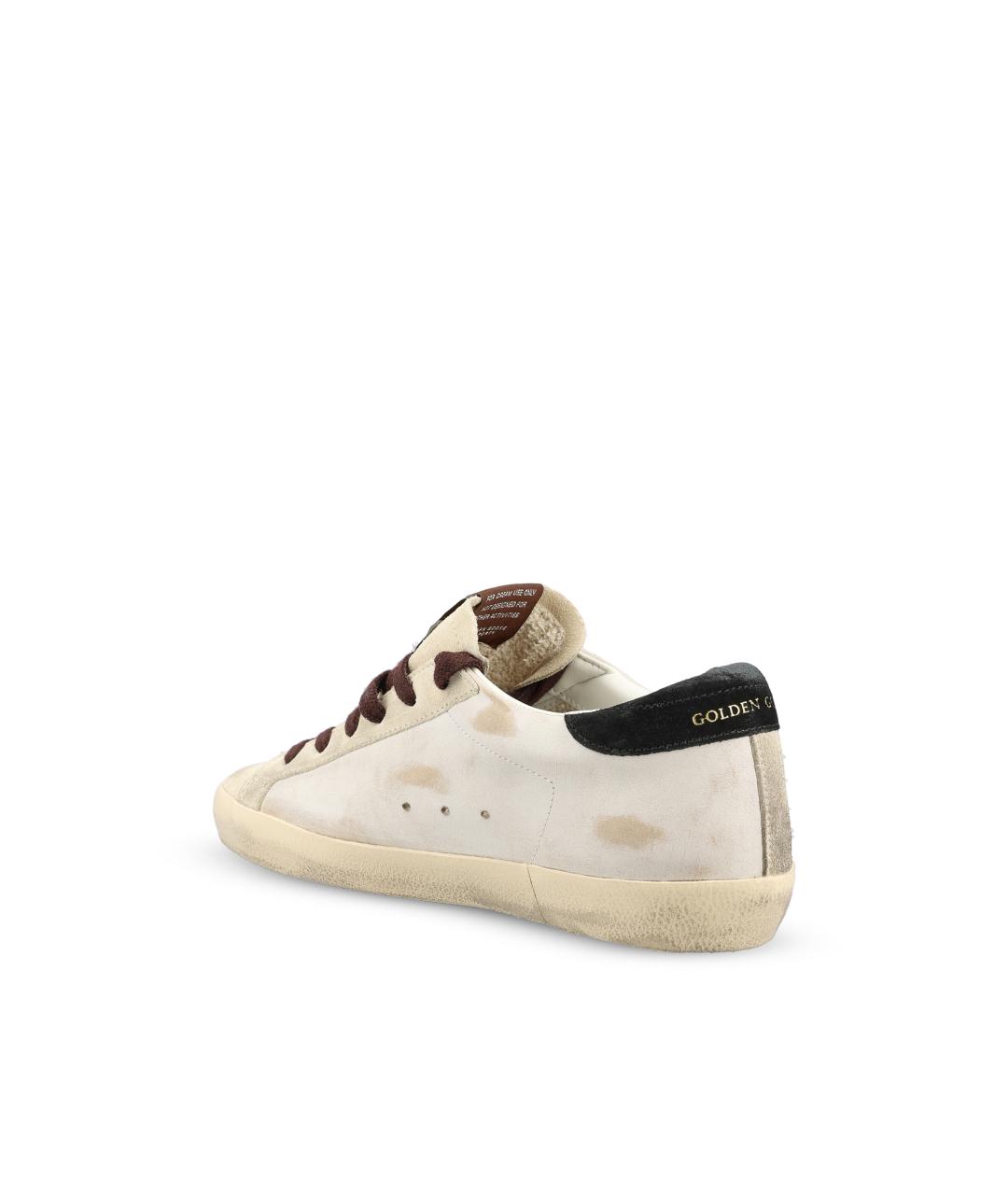 GOLDEN GOOSE Бежевые кожаные кеды, фото 2
