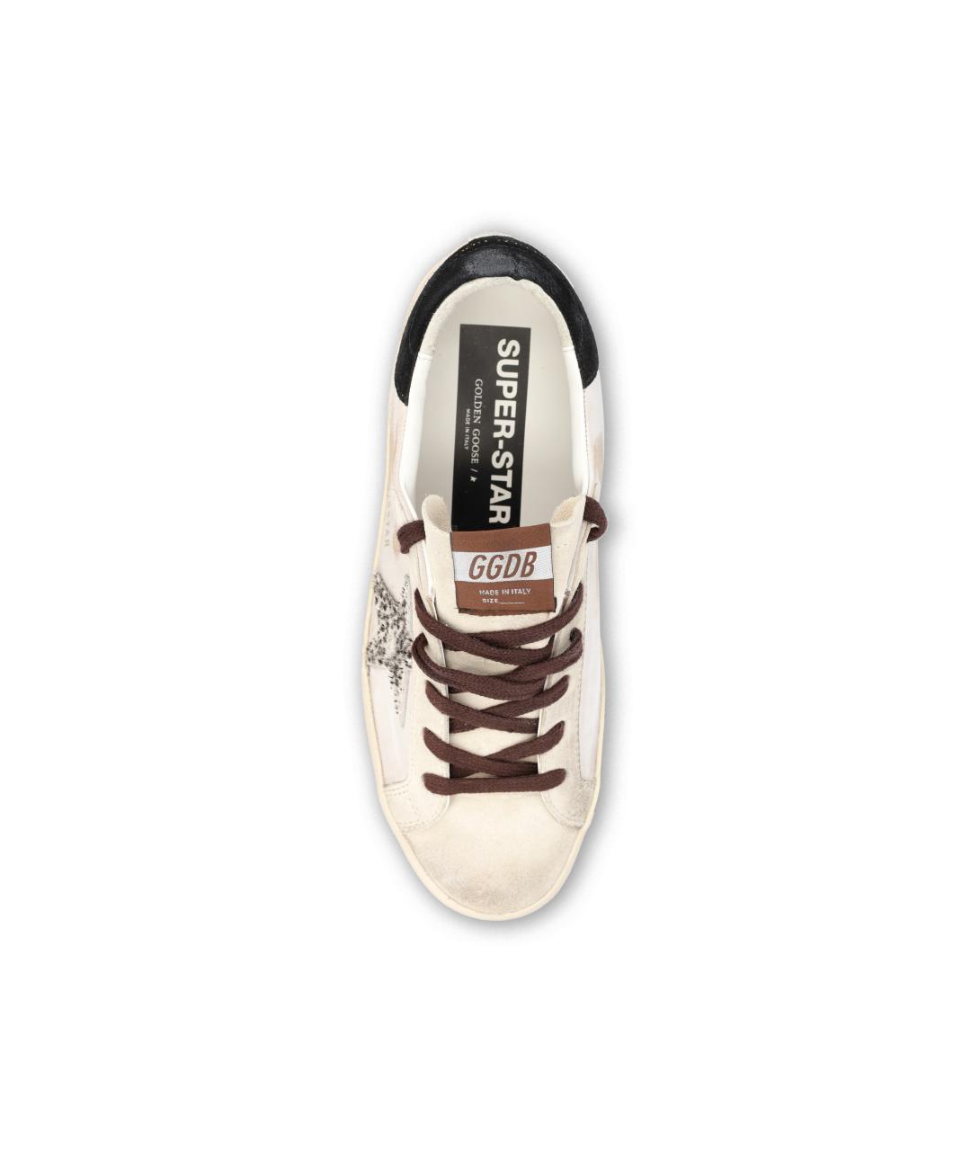 GOLDEN GOOSE Бежевые кожаные кеды, фото 4