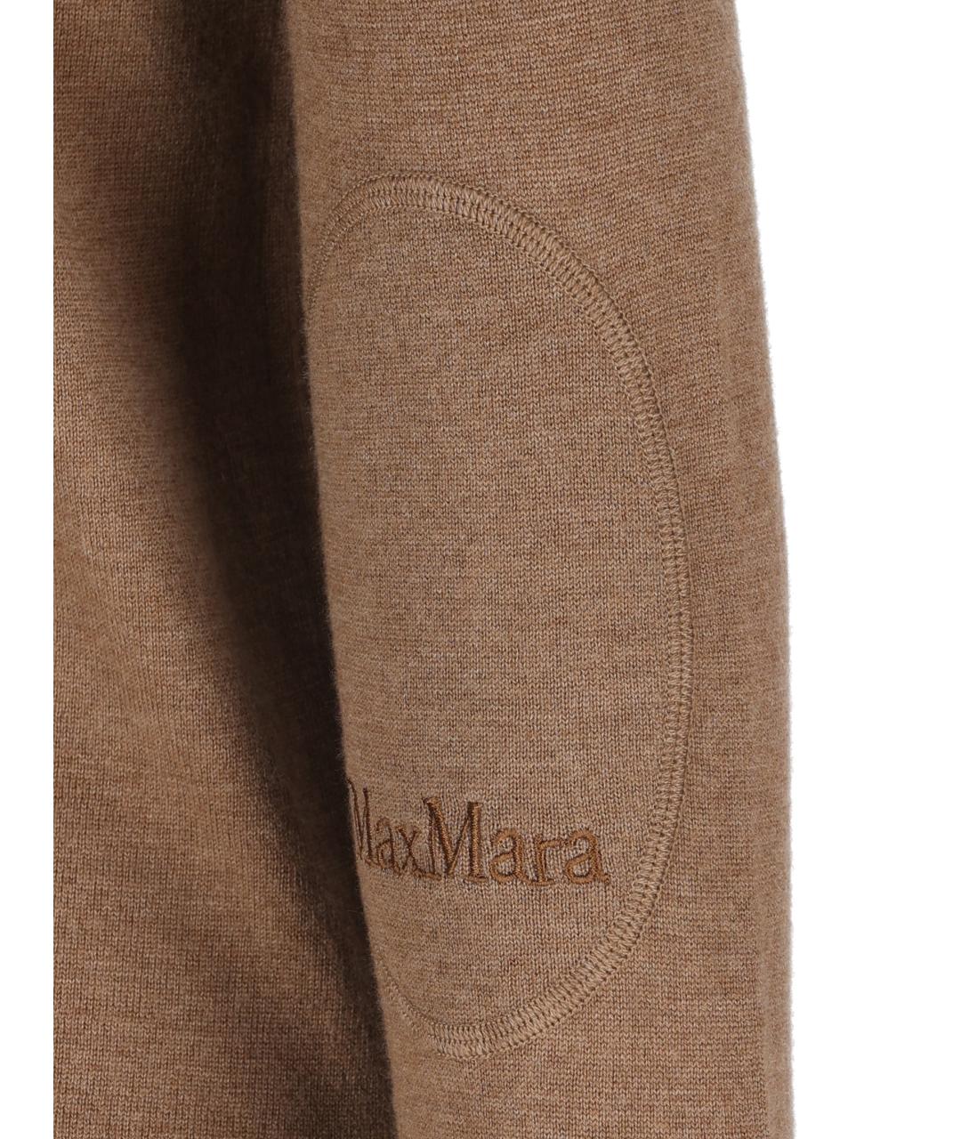 'S MAX MARA Коричневый шерстяной джемпер / свитер, фото 4
