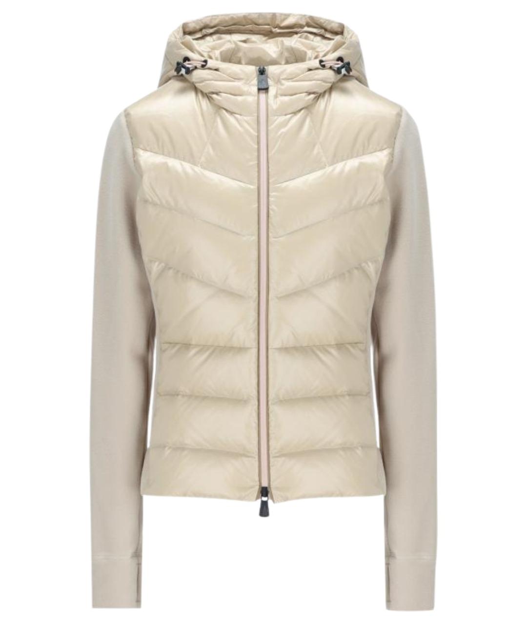 MONCLER GRENOBLE Бежевый полиамидовый кардиган, фото 1