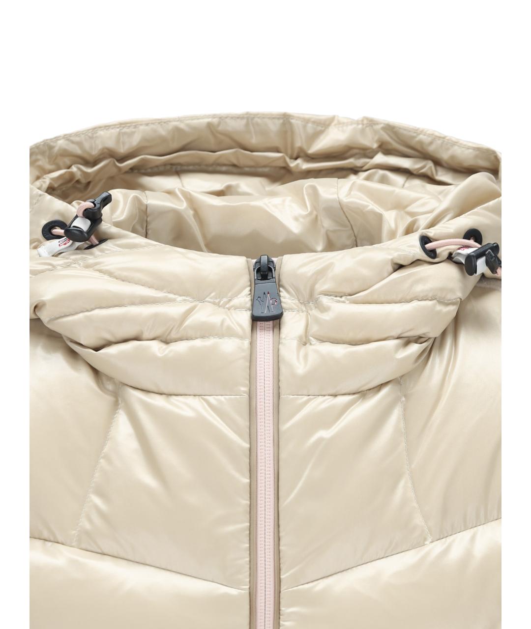 MONCLER GRENOBLE Бежевый полиамидовый кардиган, фото 3