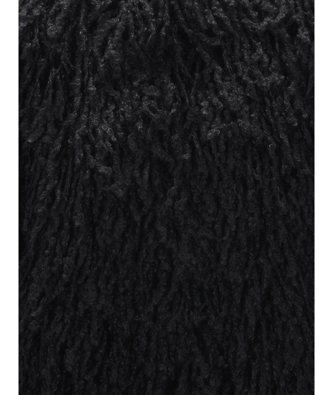 FENDI Черная шерстяная шуба, фото 4