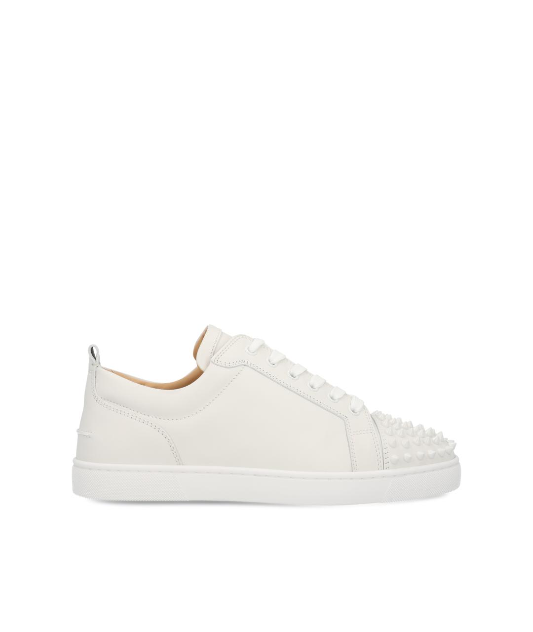 CHRISTIAN LOUBOUTIN Белые кожаные низкие кроссовки / кеды, фото 5