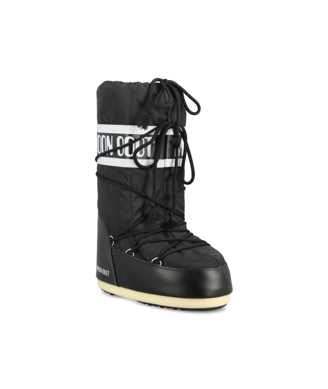 MOON BOOT Черные синтетические сапоги, фото 2