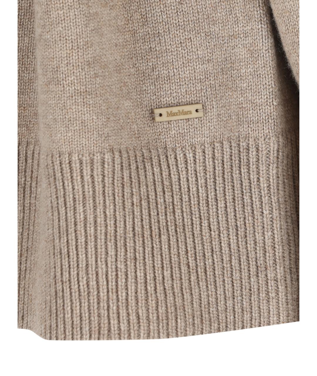 MAX MARA Бежевый кашемировый джемпер / свитер, фото 4