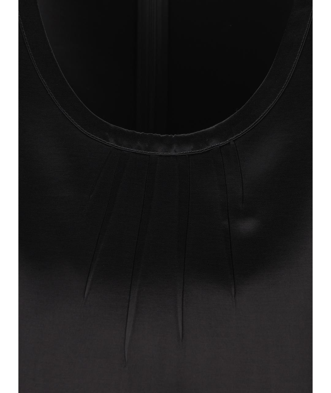 SAINT LAURENT Черное вискозное повседневное платье, фото 4