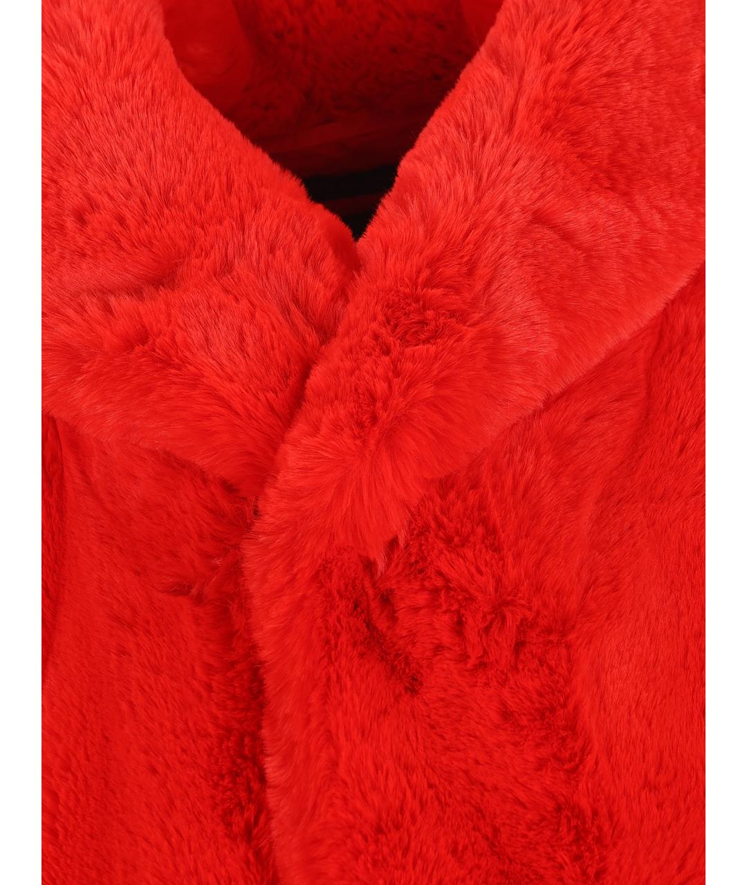 BALENCIAGA Красная полиэстеровая шуба, фото 4