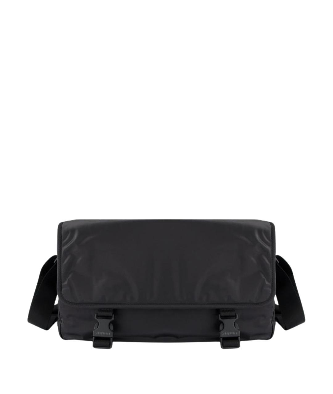SAINT LAURENT Черная синтетическая сумка на плечо, фото 1