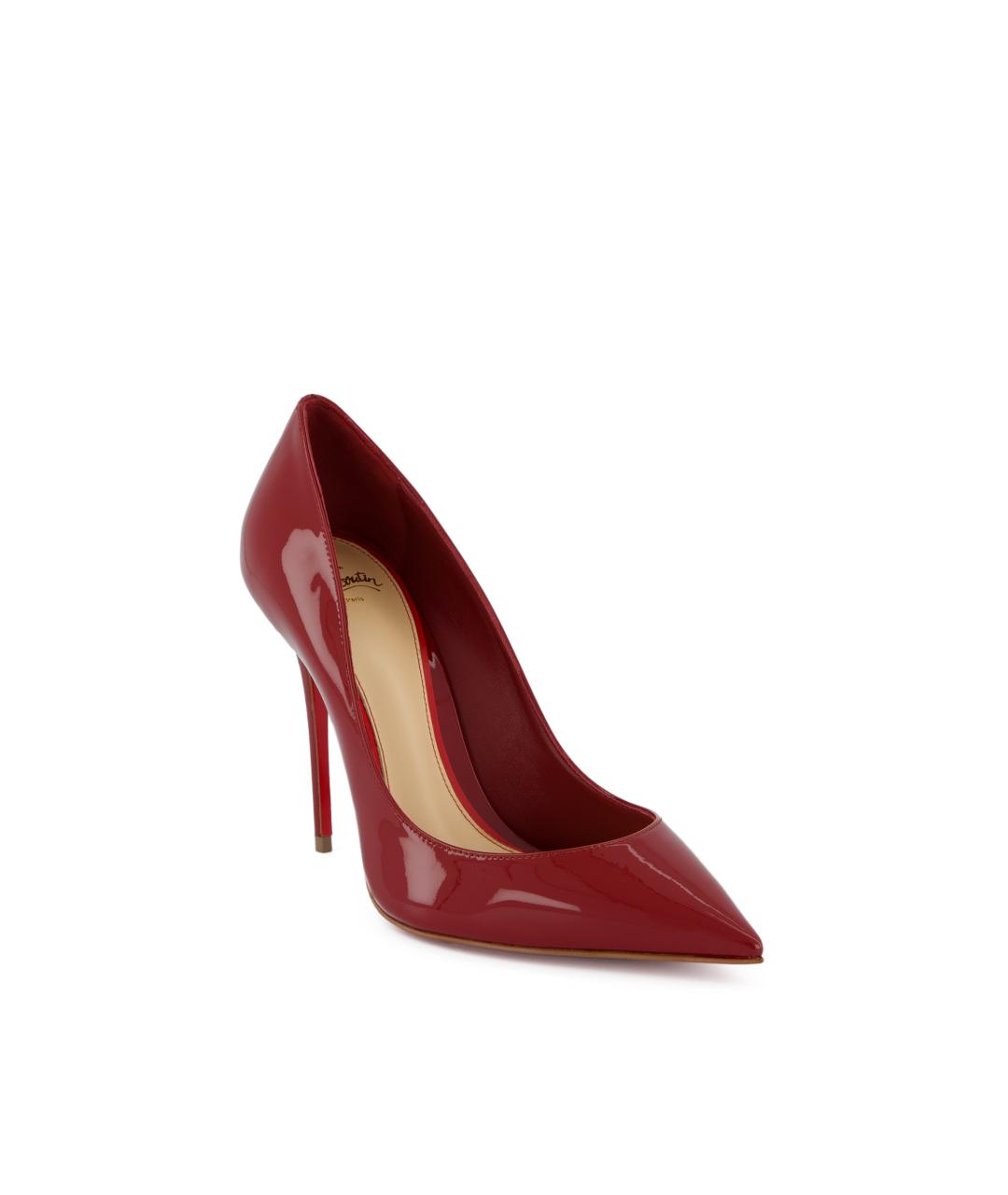 CHRISTIAN LOUBOUTIN Красные кожаные туфли, фото 2