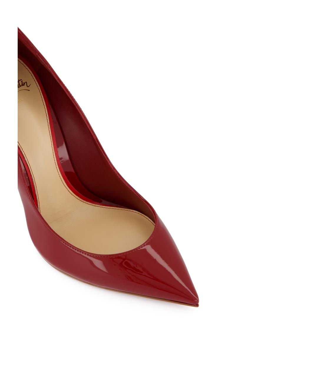 CHRISTIAN LOUBOUTIN Красные кожаные туфли, фото 4