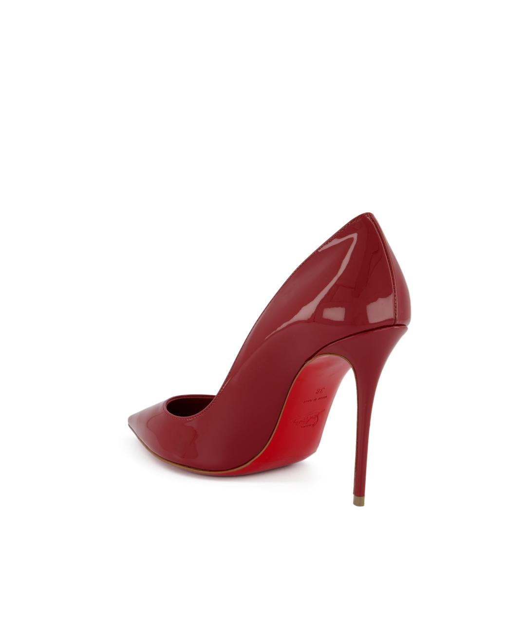 CHRISTIAN LOUBOUTIN Красные кожаные туфли, фото 3