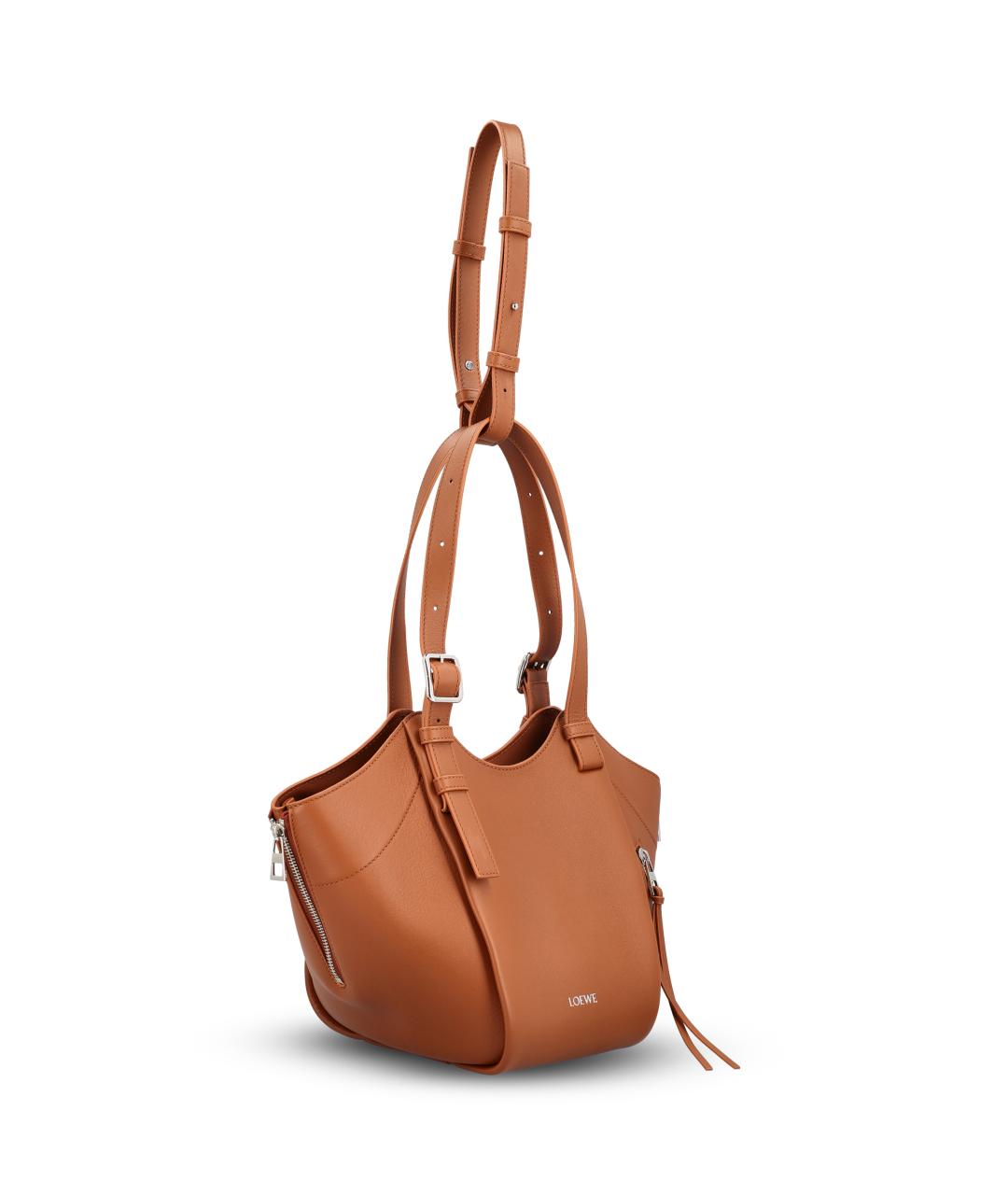 LOEWE Коричневая кожаная сумка тоут, фото 3
