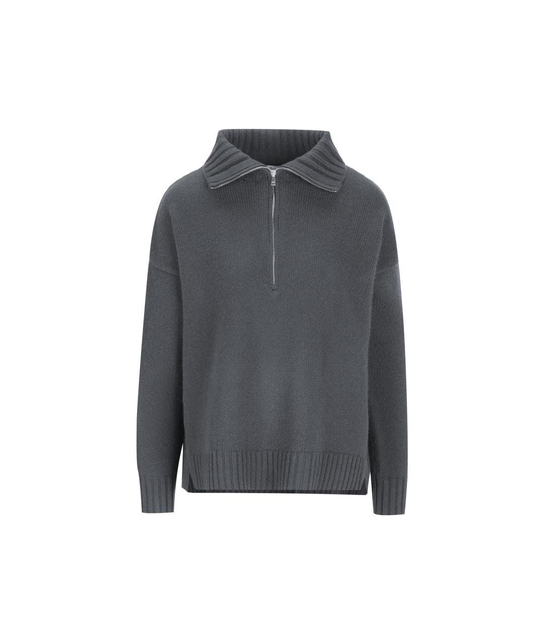 MAX MARA Серый кашемировый джемпер / свитер, фото 5