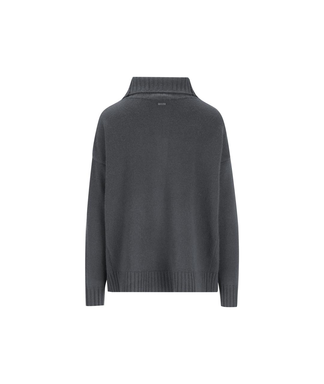 MAX MARA Серый кашемировый джемпер / свитер, фото 2