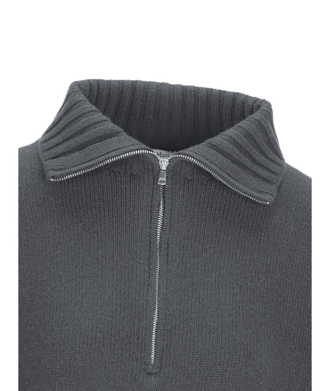 MAX MARA Серый кашемировый джемпер / свитер, фото 3