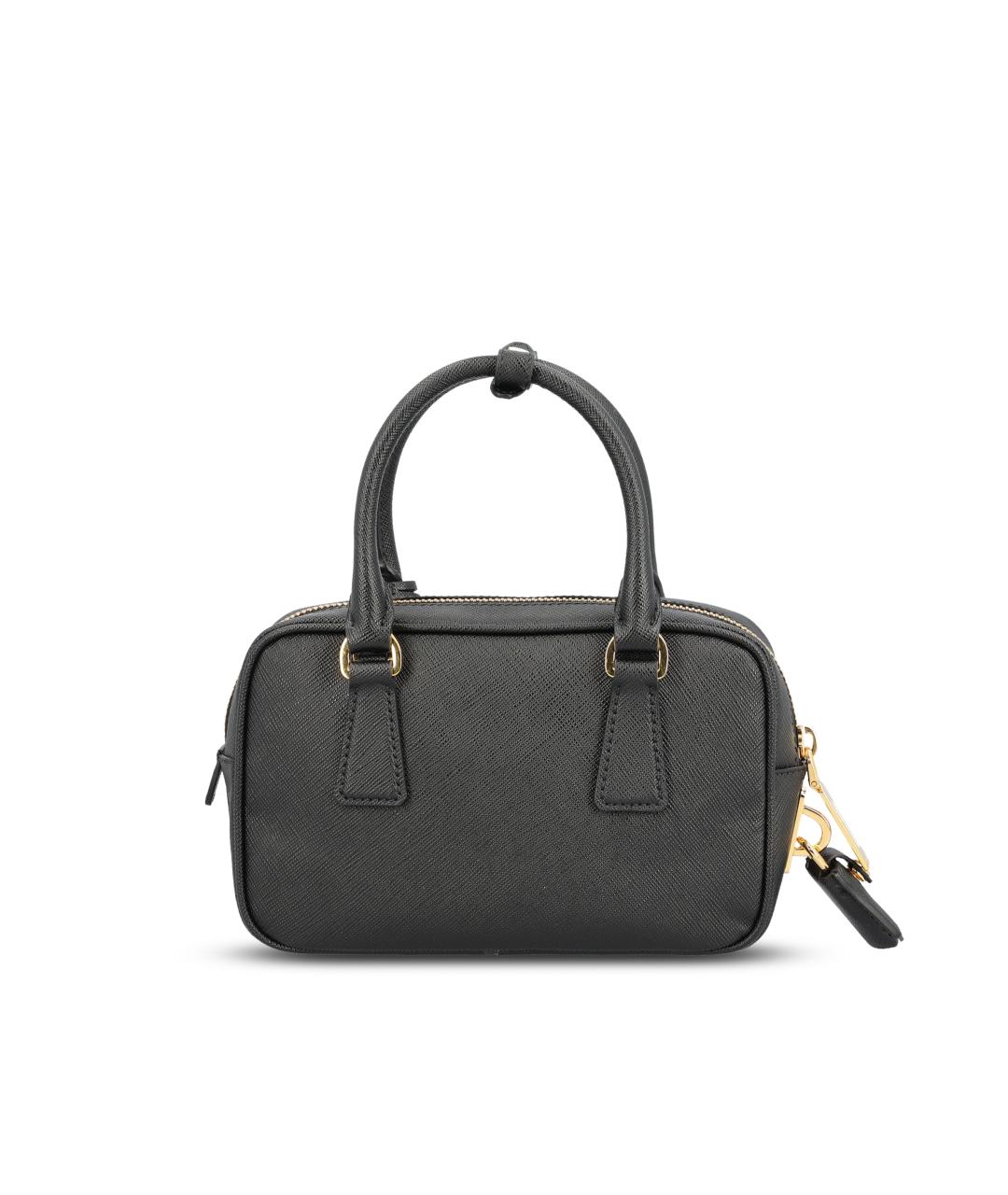 PRADA Черная кожаная сумка тоут, фото 2