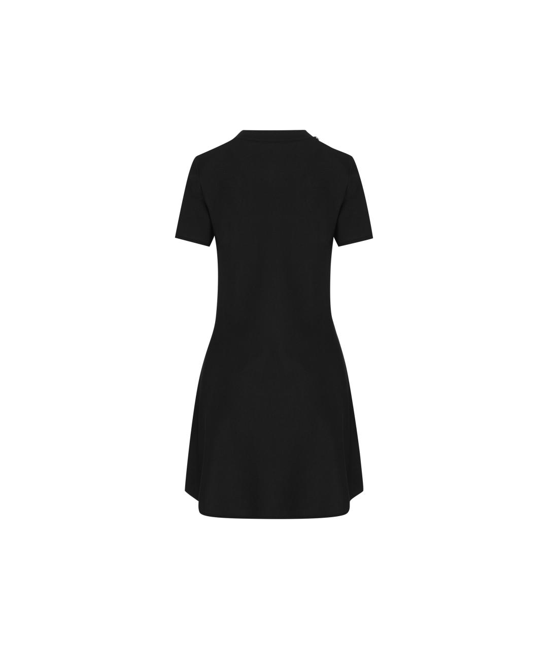 VALENTINO Черное вискозное платье, фото 2