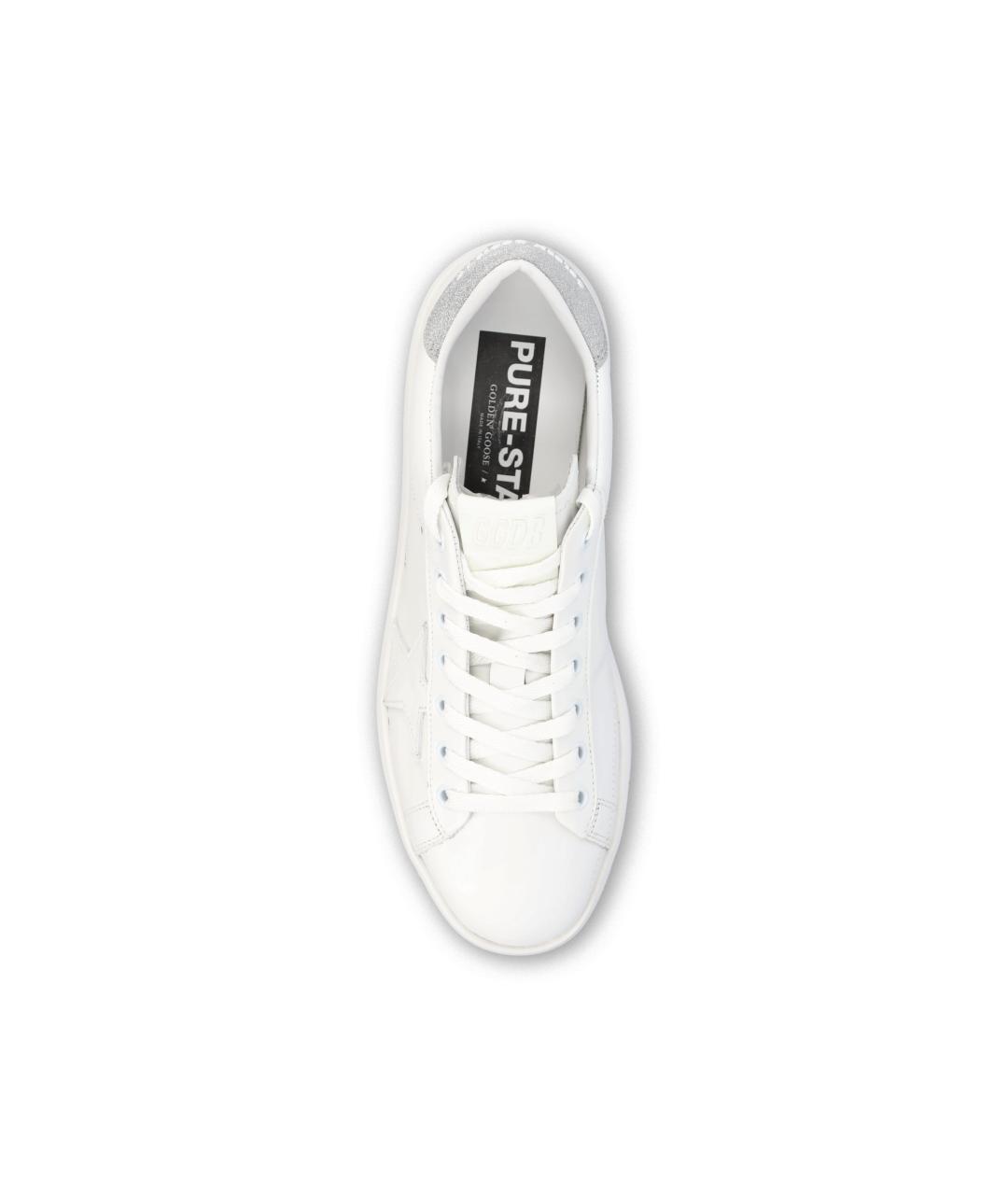 GOLDEN GOOSE Белые кожаные кеды, фото 4