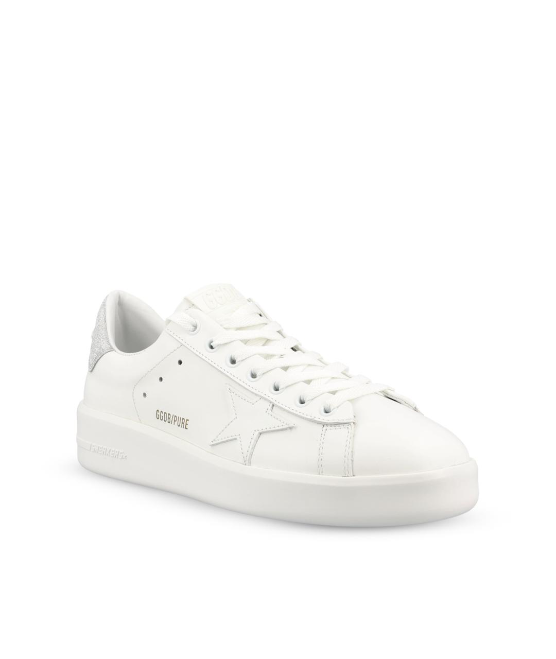 GOLDEN GOOSE Белые кожаные кеды, фото 2