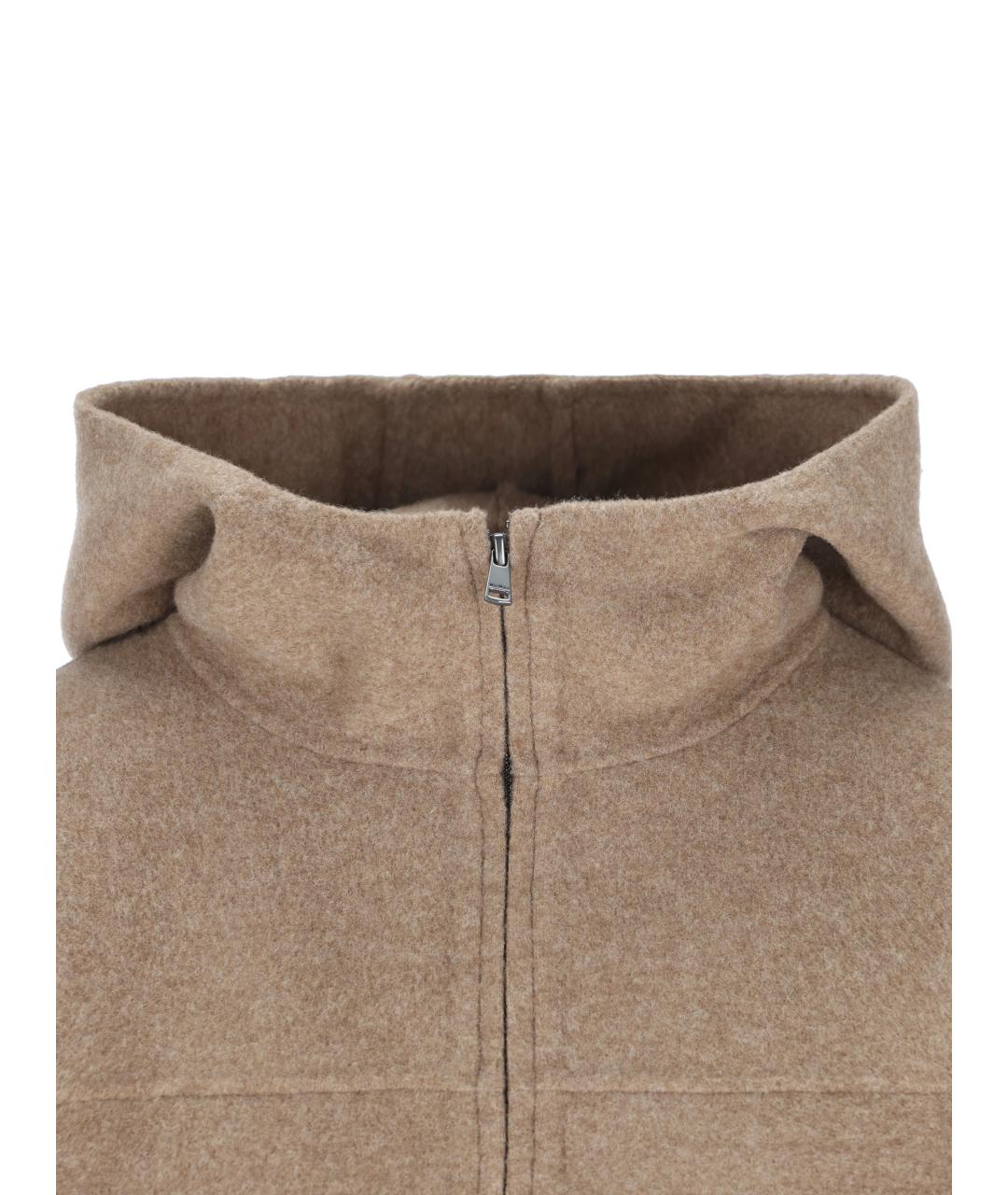 MAX MARA Бежевая шерстяная куртка, фото 4
