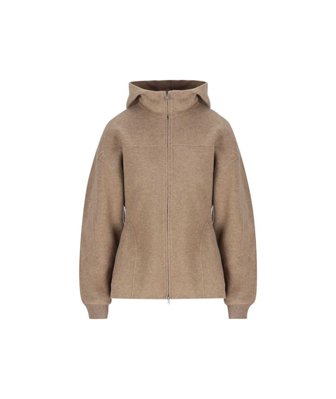 MAX MARA Бежевая шерстяная куртка, фото 5