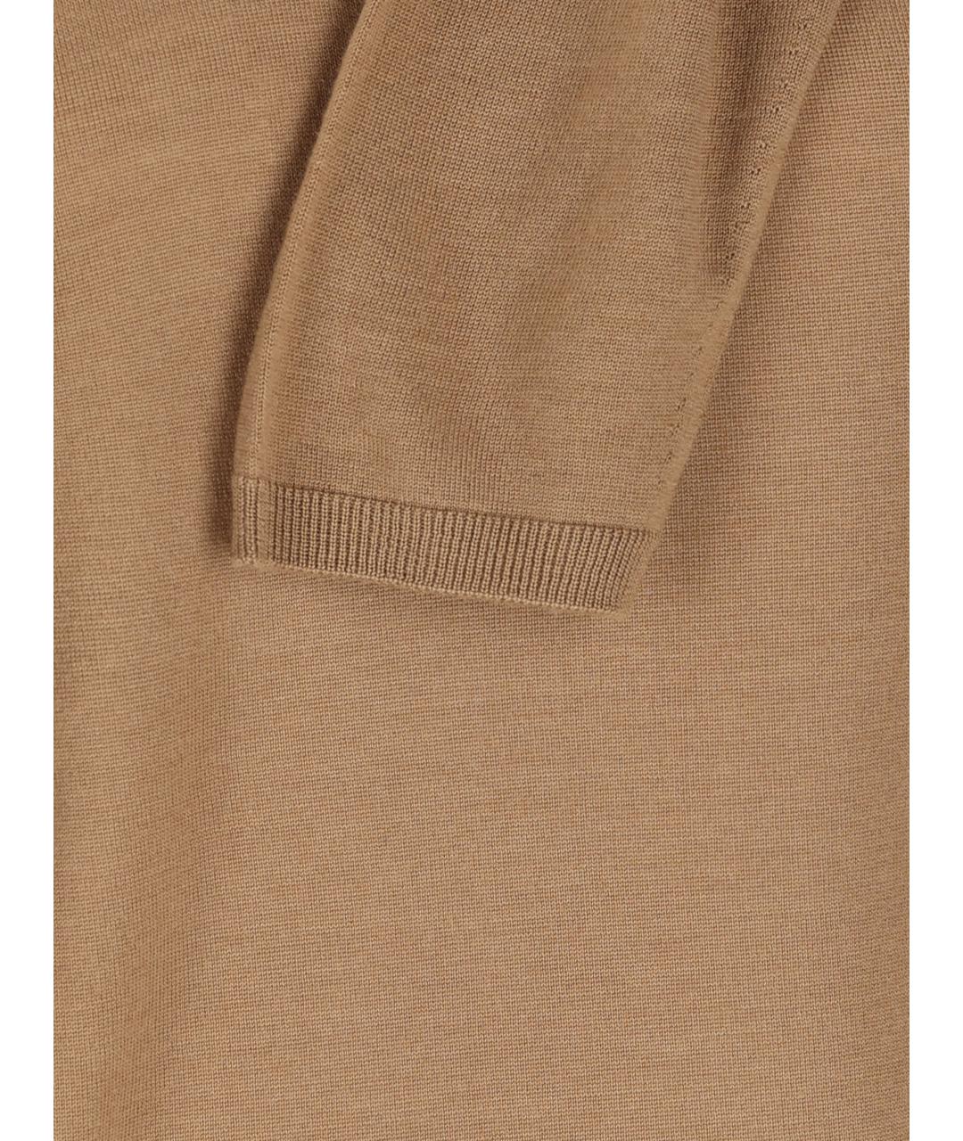 MAX MARA Бежевый шерстяной джемпер / свитер, фото 4