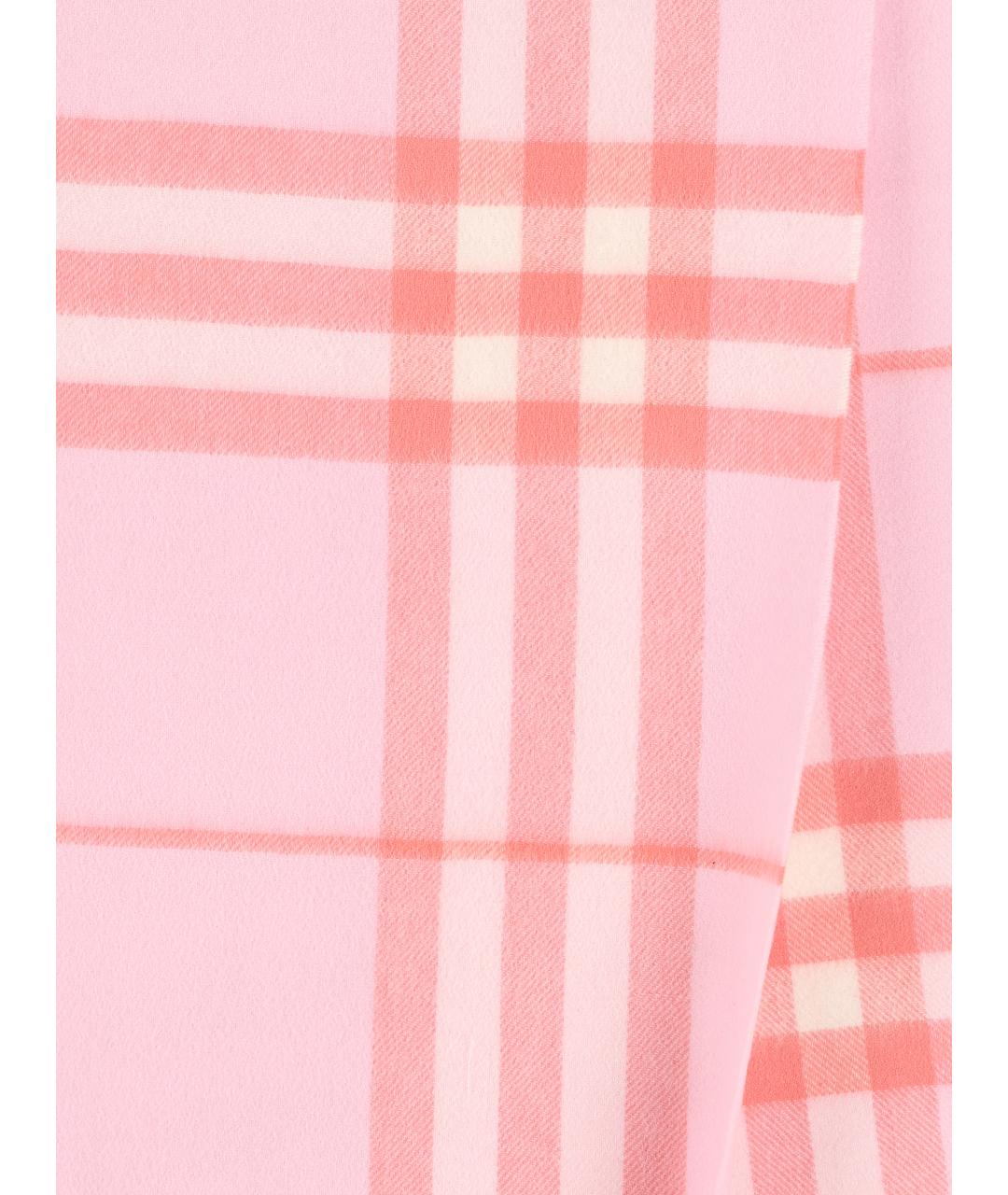 BURBERRY Розовый кашемировый шарф, фото 2