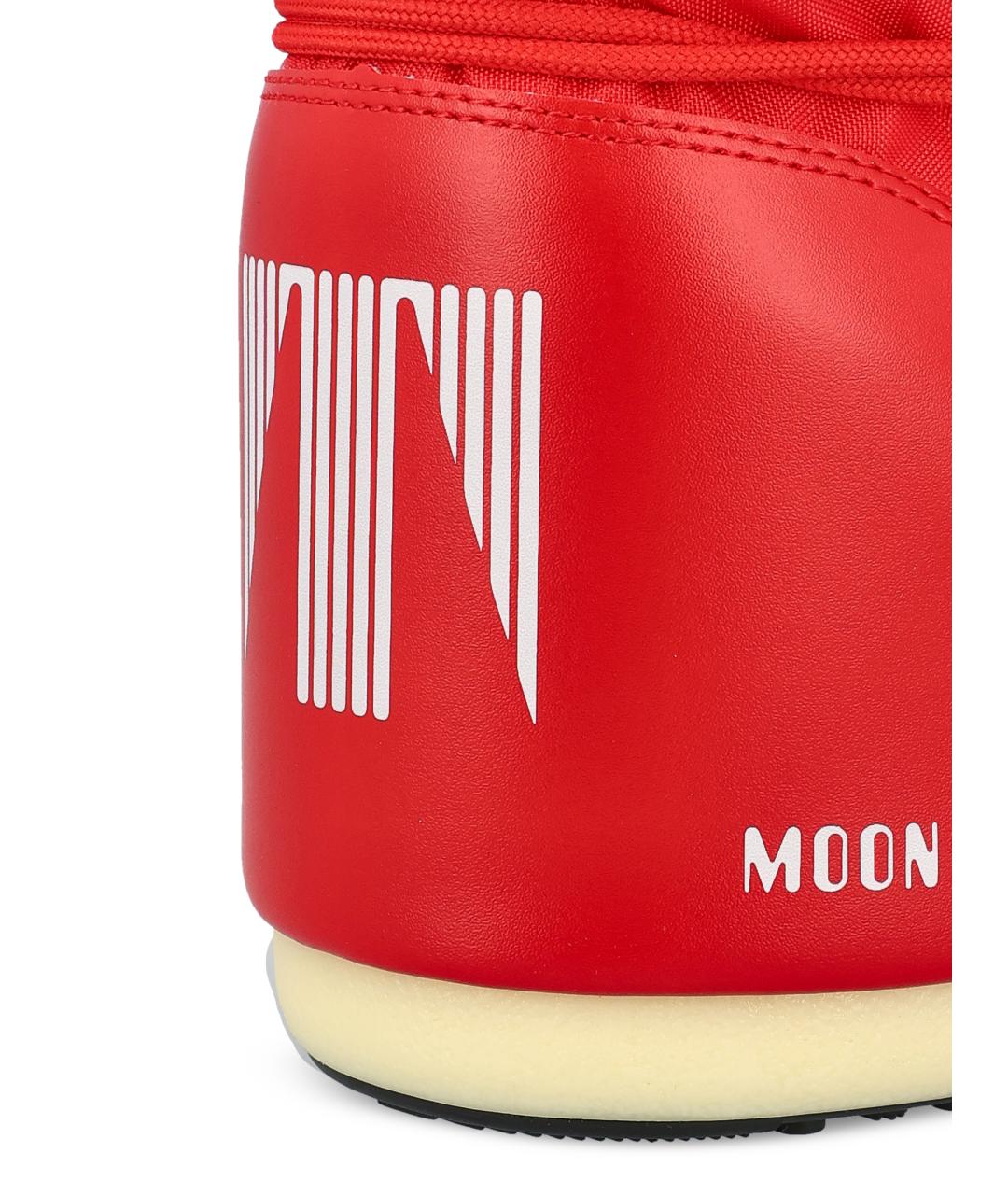 MOON BOOT Красные синтетические ботинки, фото 4