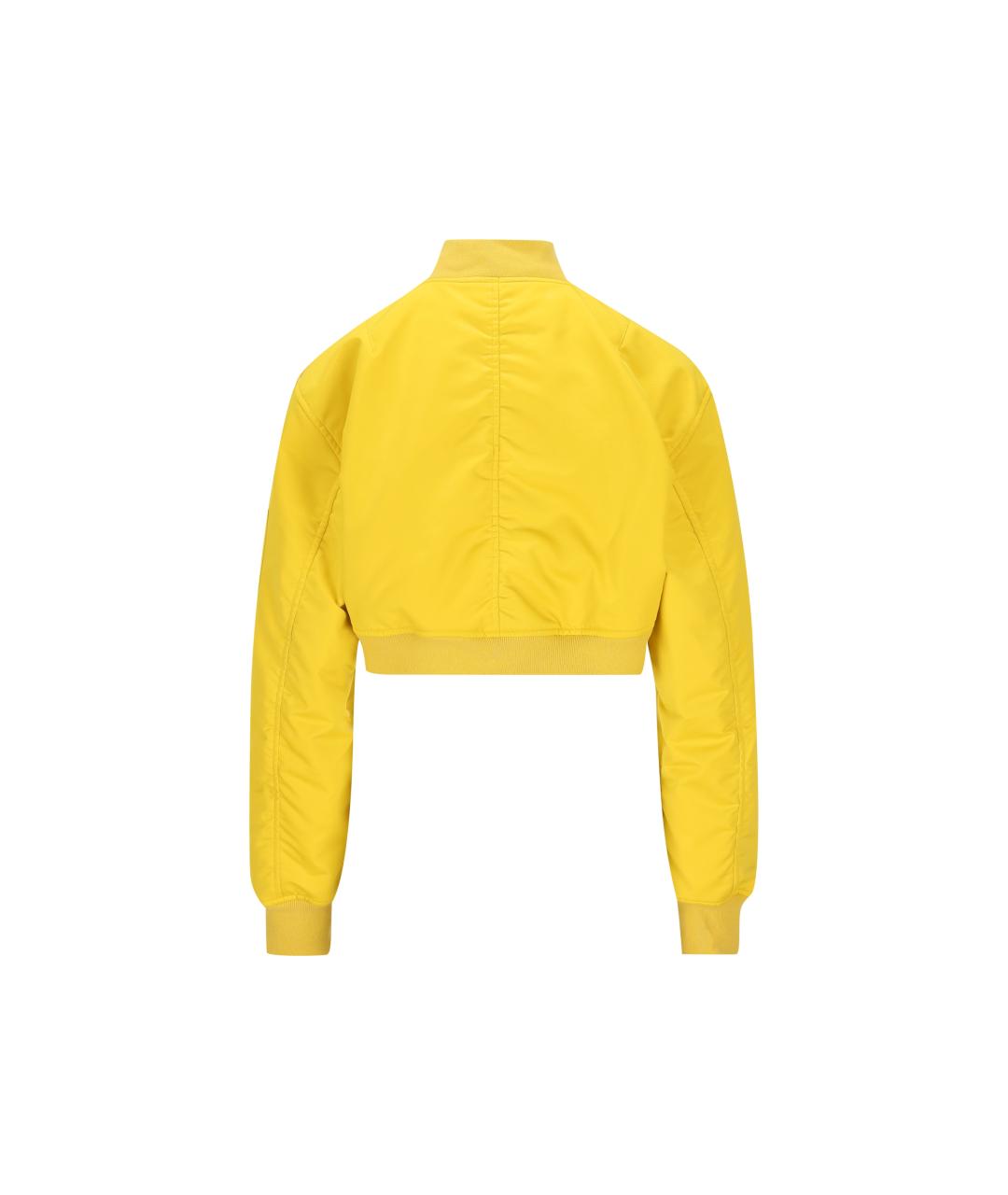 BALENCIAGA Желтая полиэстеровая куртка, фото 2