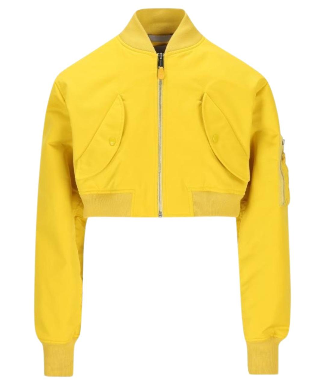 BALENCIAGA Желтая полиэстеровая куртка, фото 1
