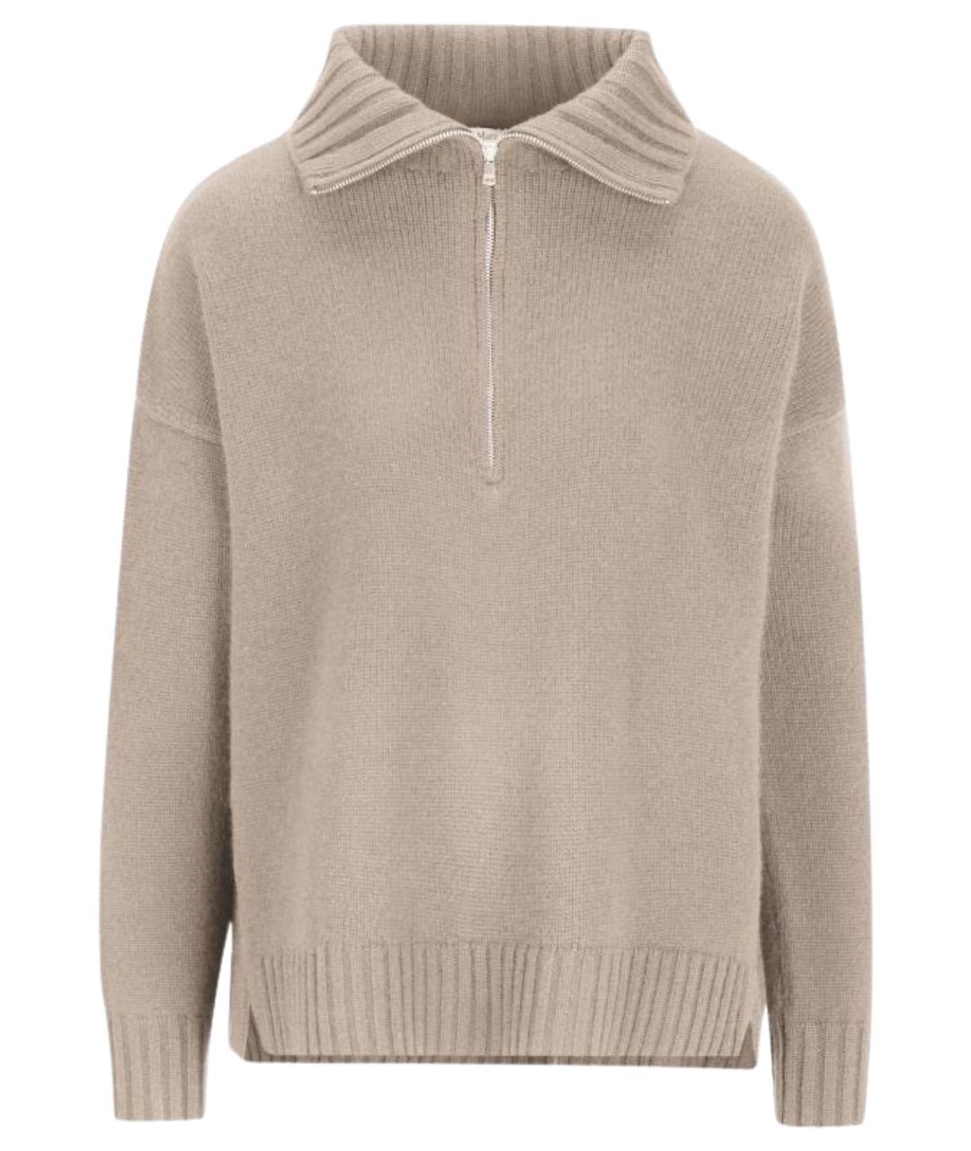 MAX MARA Бежевый кашемировый джемпер / свитер, фото 1