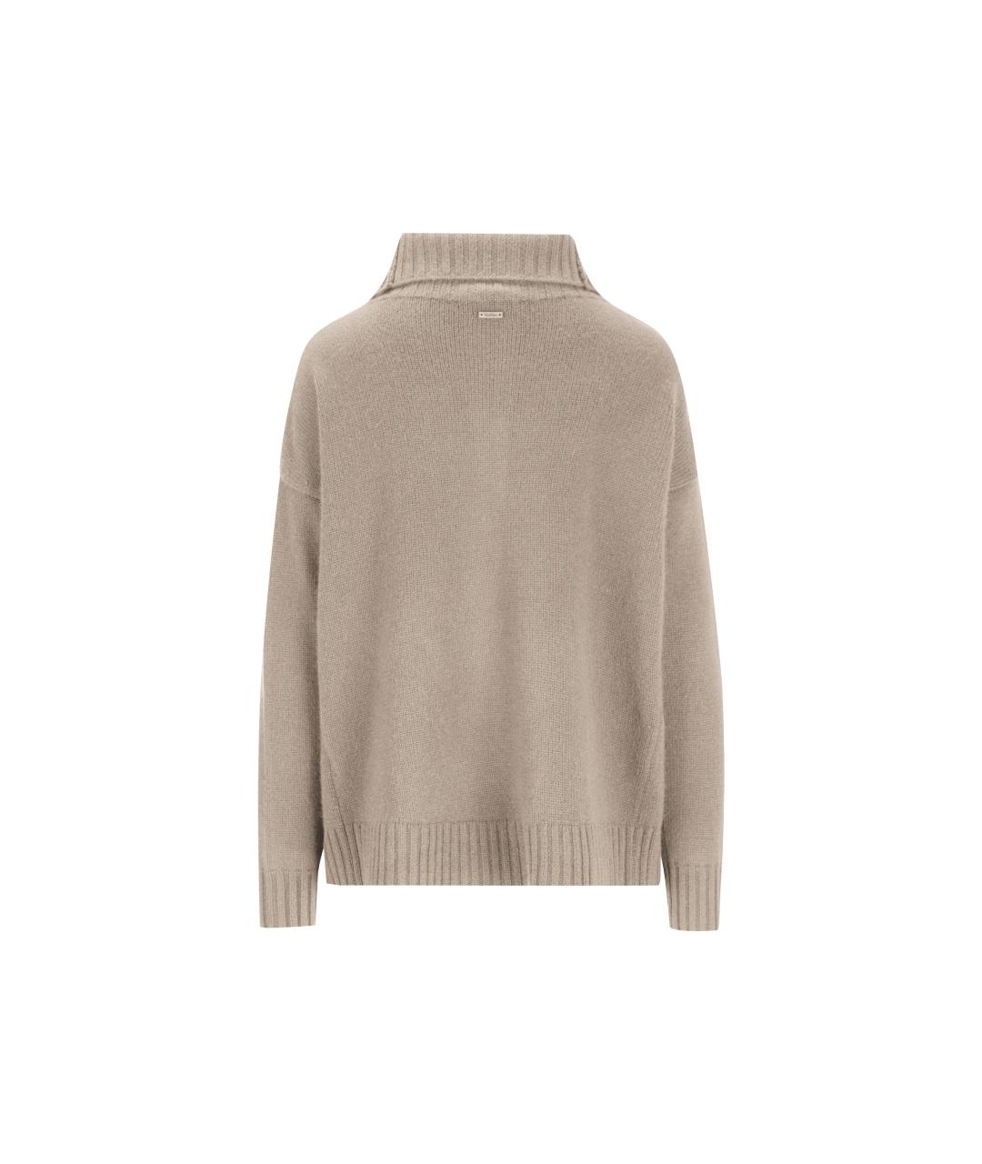 MAX MARA Бежевый кашемировый джемпер / свитер, фото 2