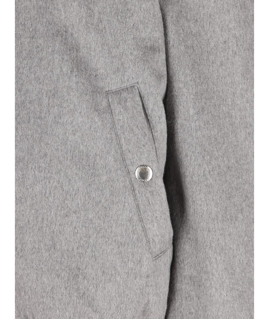 BRUNELLO CUCINELLI Серая кашемировая куртка, фото 4