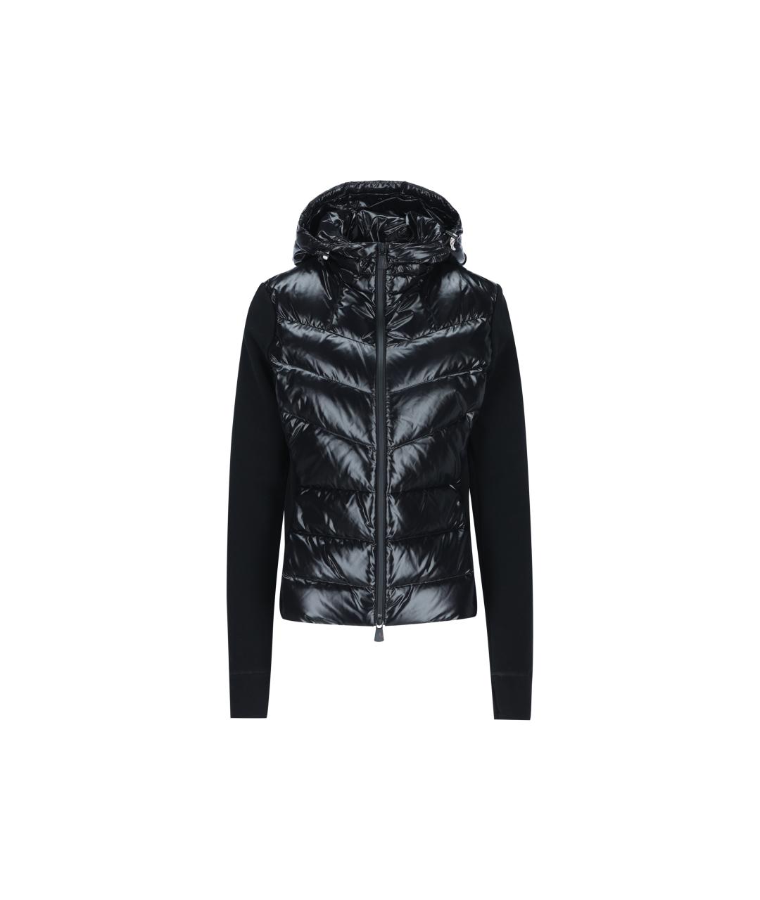 MONCLER GRENOBLE Черный полиамидовый кардиган, фото 5