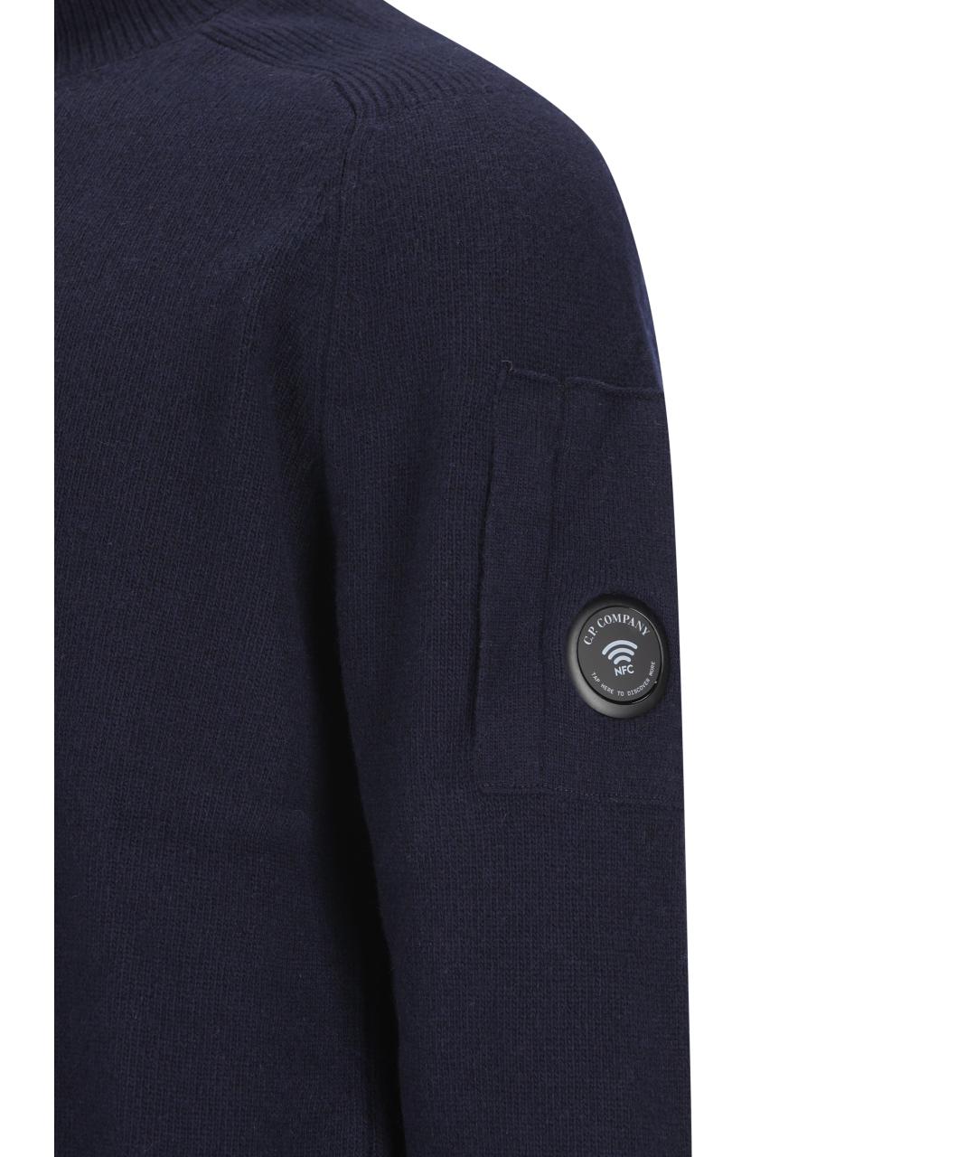CP COMPANY Темно-синий шерстяной джемпер / свитер, фото 4