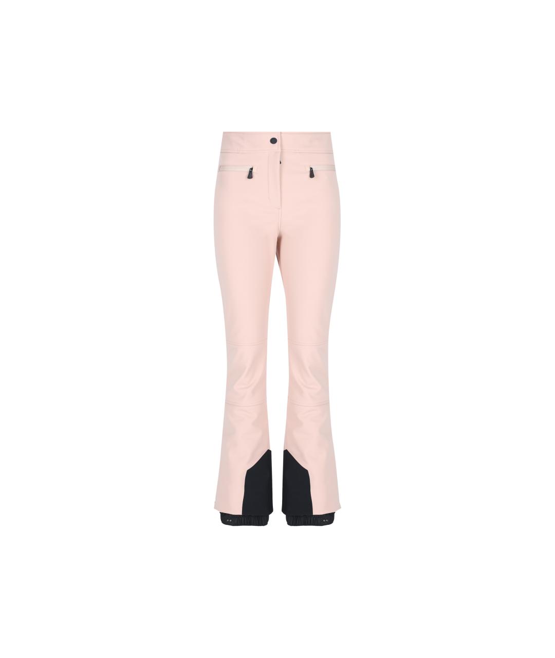 MONCLER GRENOBLE Розовые полиэстеровые спортивные брюки и шорты, фото 5