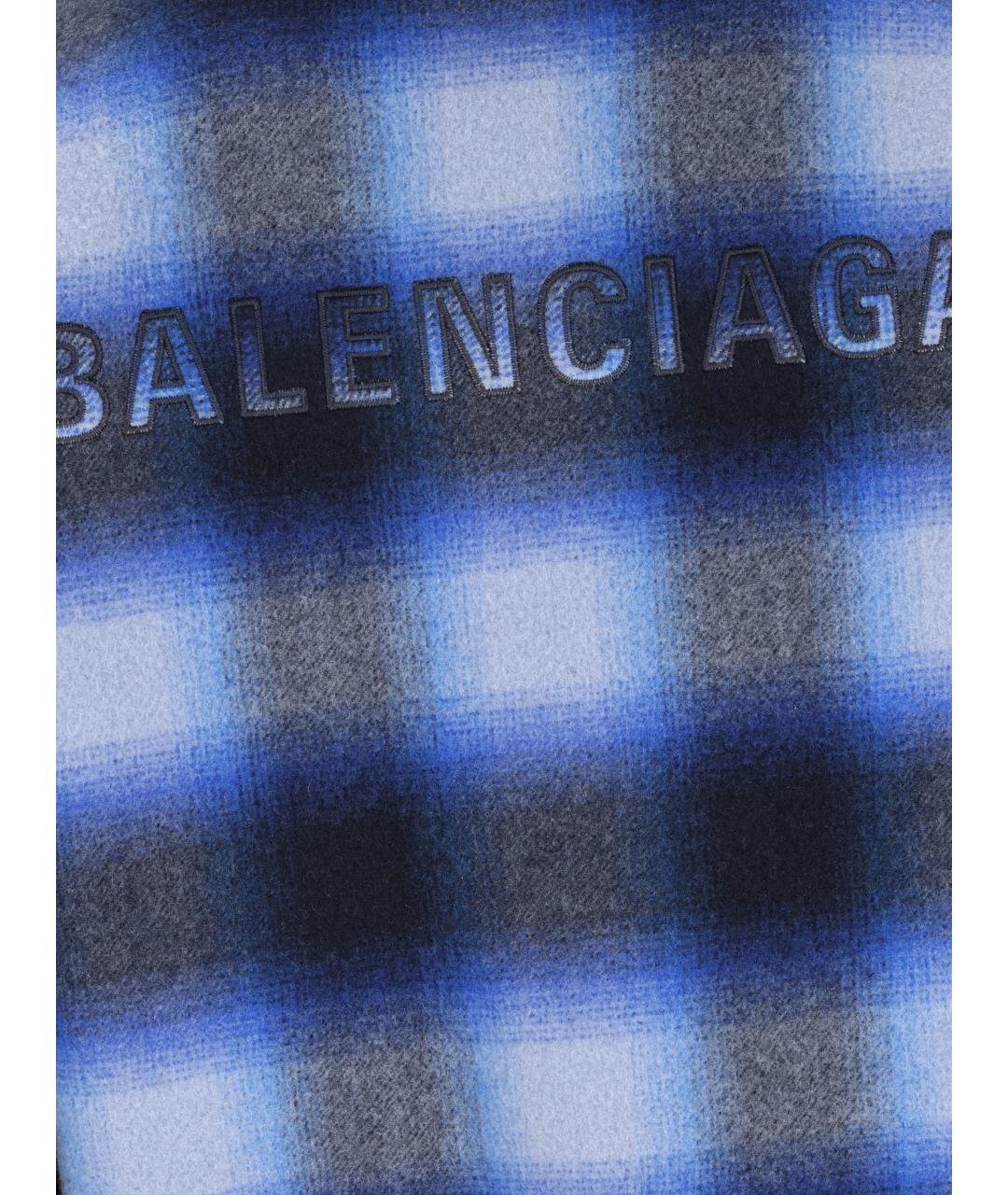 BALENCIAGA Синяя шерстяная куртка, фото 4