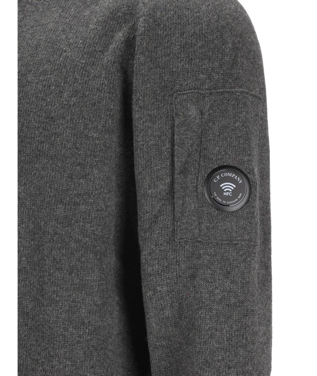 CP COMPANY Серый шерстяной джемпер / свитер, фото 4