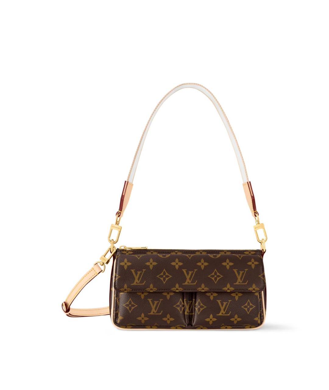 LOUIS VUITTON Коричневая сумка через плечо из канвы, фото 6