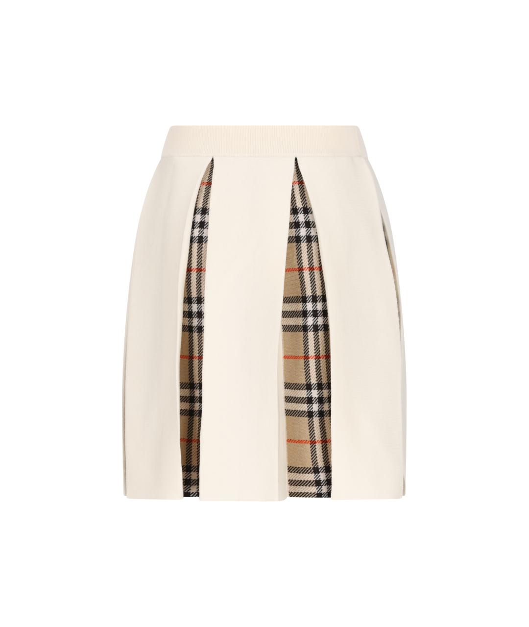 BURBERRY Мульти шерстяная юбка, фото 2