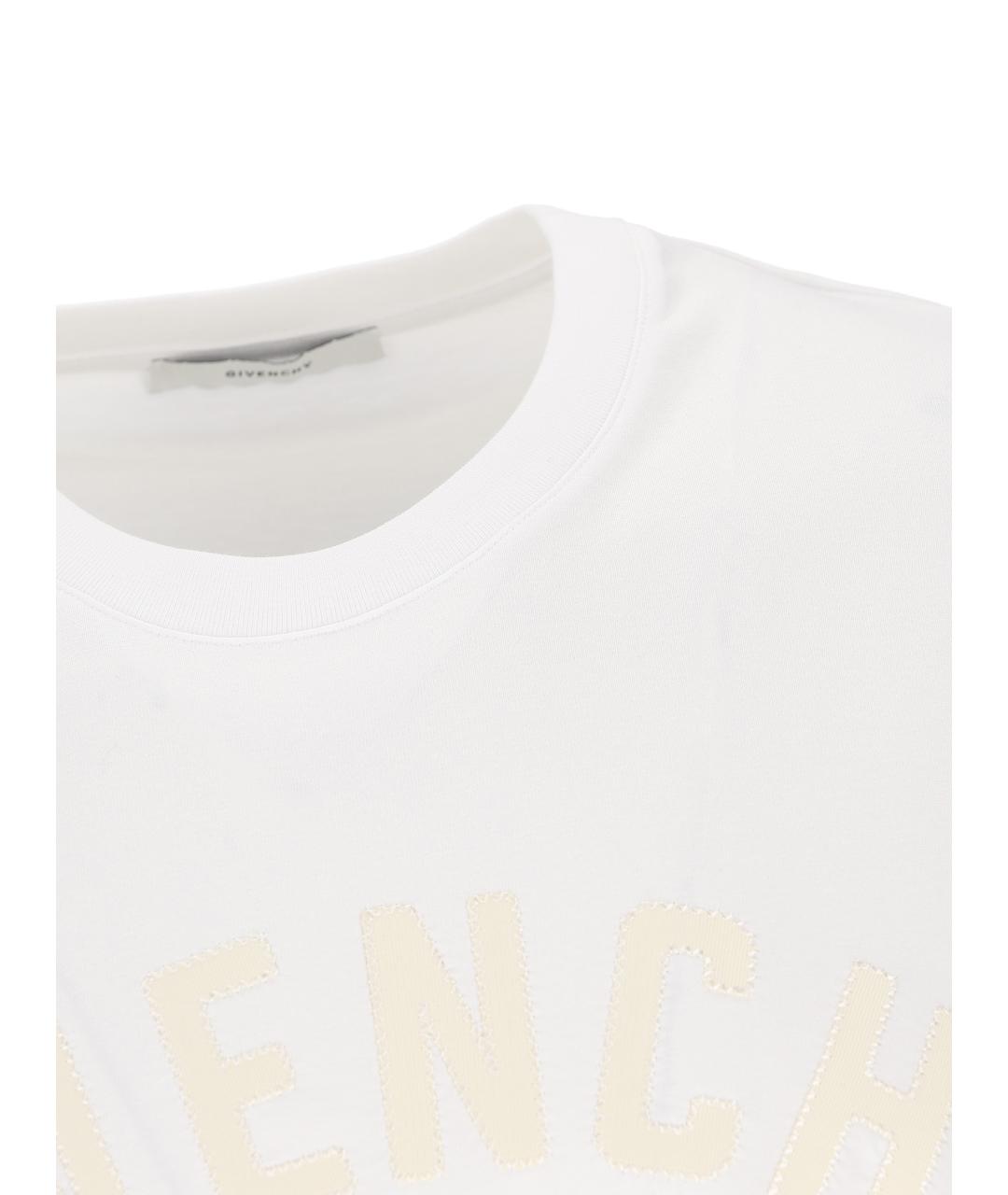 GIVENCHY Белая хлопковая футболка, фото 4