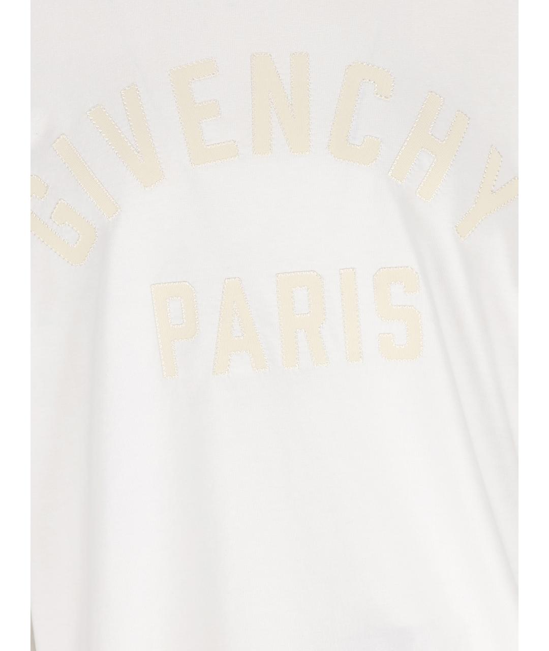 GIVENCHY Белая хлопковая футболка, фото 3